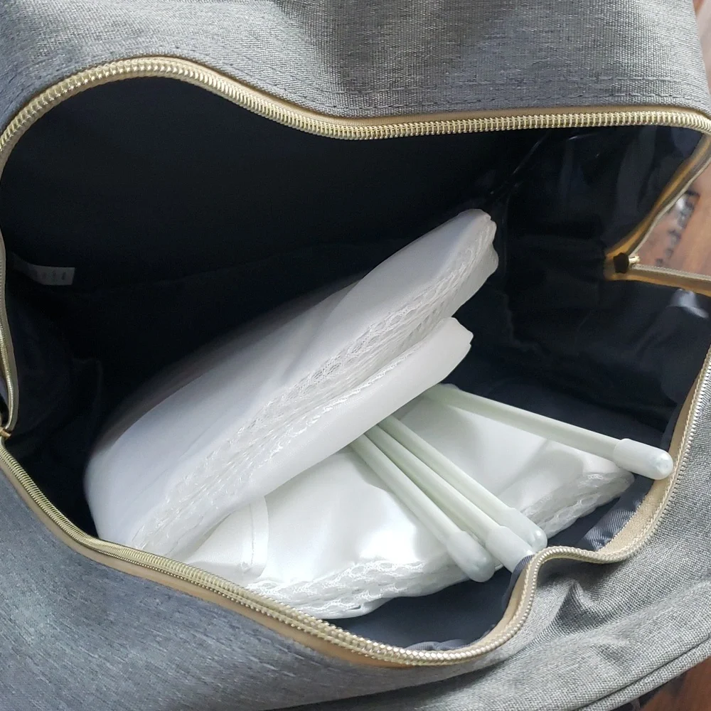 Sunshine Gray Backpack Diaper Bag Multifunction Like New